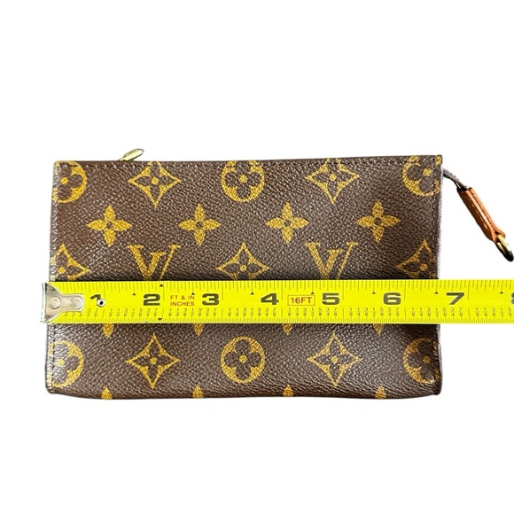 Authentic Louis Vuitton Monogram Leather Mini Bucket Bag Pouch - Picture 8 of 9
